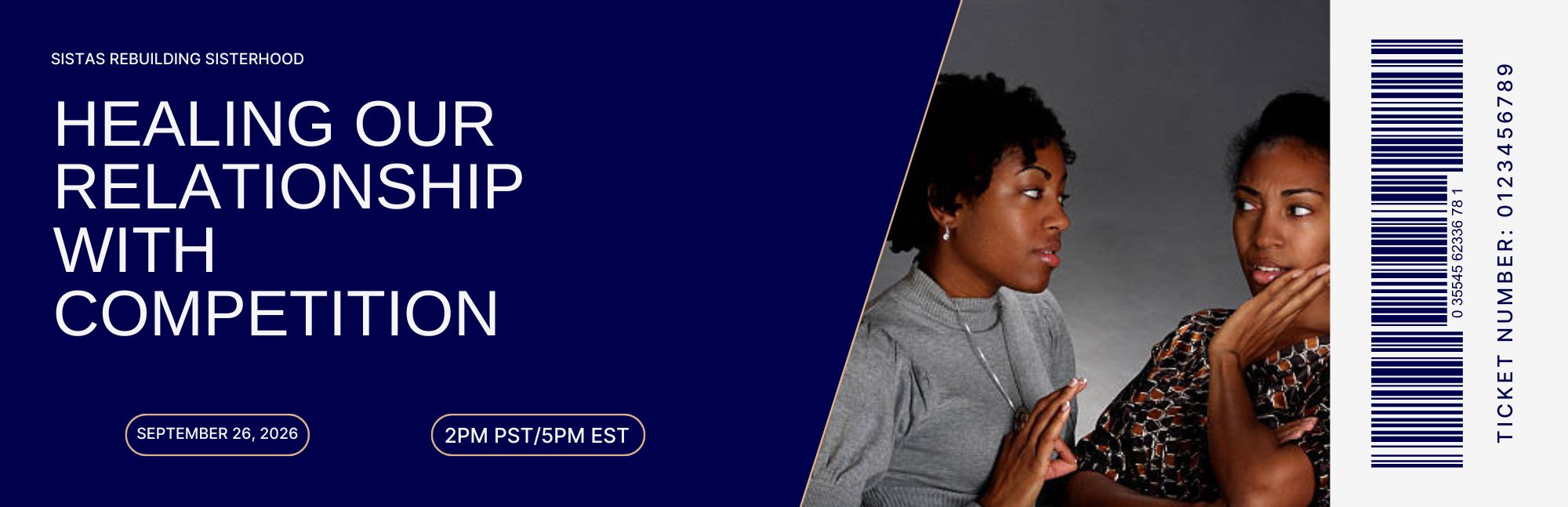 Sistas Rebuilding Sisterhood September 2026 virtual conversation facilitated by Lana Reid exploring competition, scarcity mindset, visibility, and solidarity among Black women