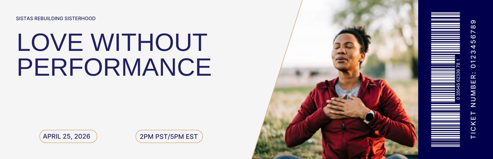 Sistas Rebuilding Sisterhood April 2026 virtual conversation facilitated by Lana Reid exploring sisterhood, emotional labor, people-pleasing, and authenticity among Black women