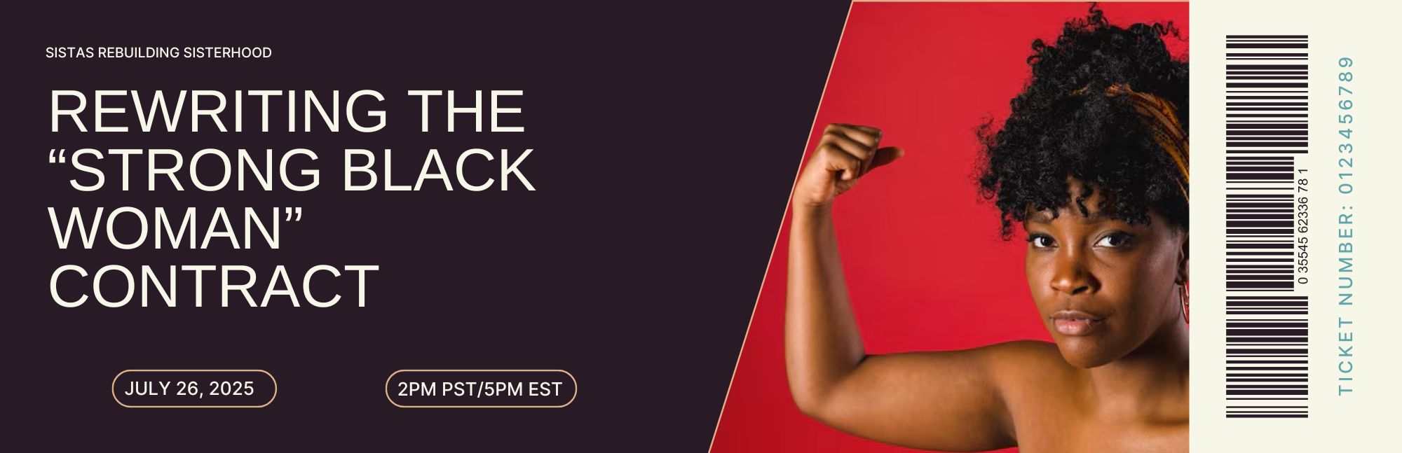 Sistas Rebuilding Sisterhood July 2026 virtual conversation facilitated by Lana Reid examining the strong Black woman narrative, burnout, vulnerability, and permission to rest